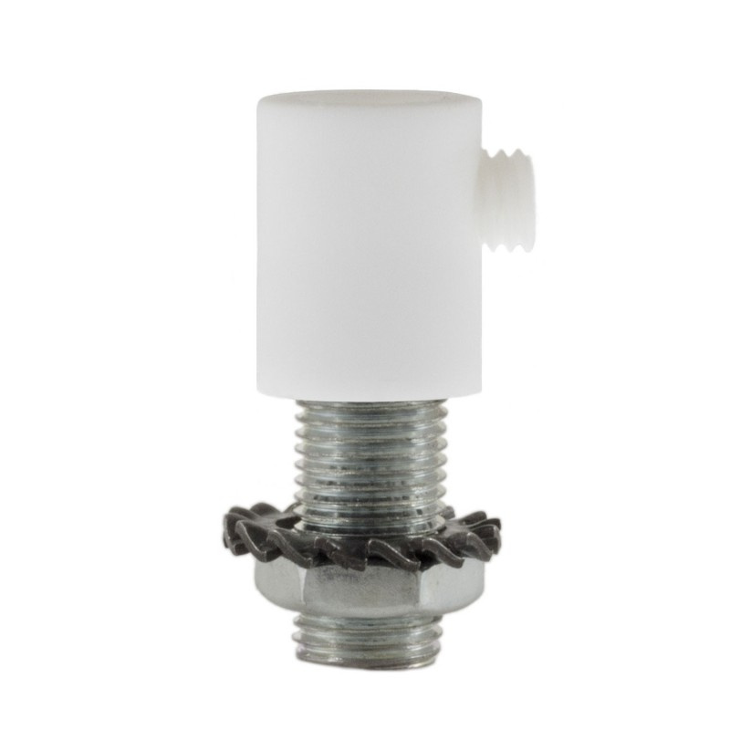 creative cables Válcová plastová kabelová průchodka v sadě Barva komponentu: Bílá