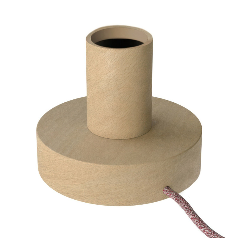 creative cables Malá dřevěná stolní lampa Posaluce S Barva: Neutrální
