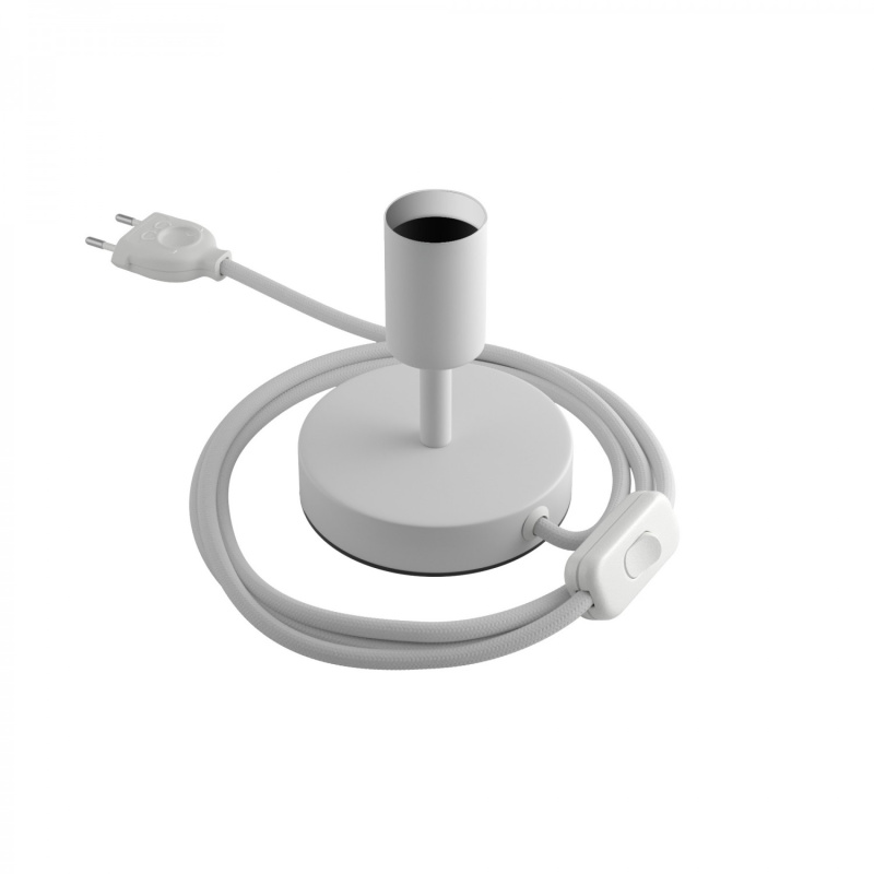 creative cables Kovová stolní lampa Alzaluce Velikost: 5 cm, Barva: Matná bílá