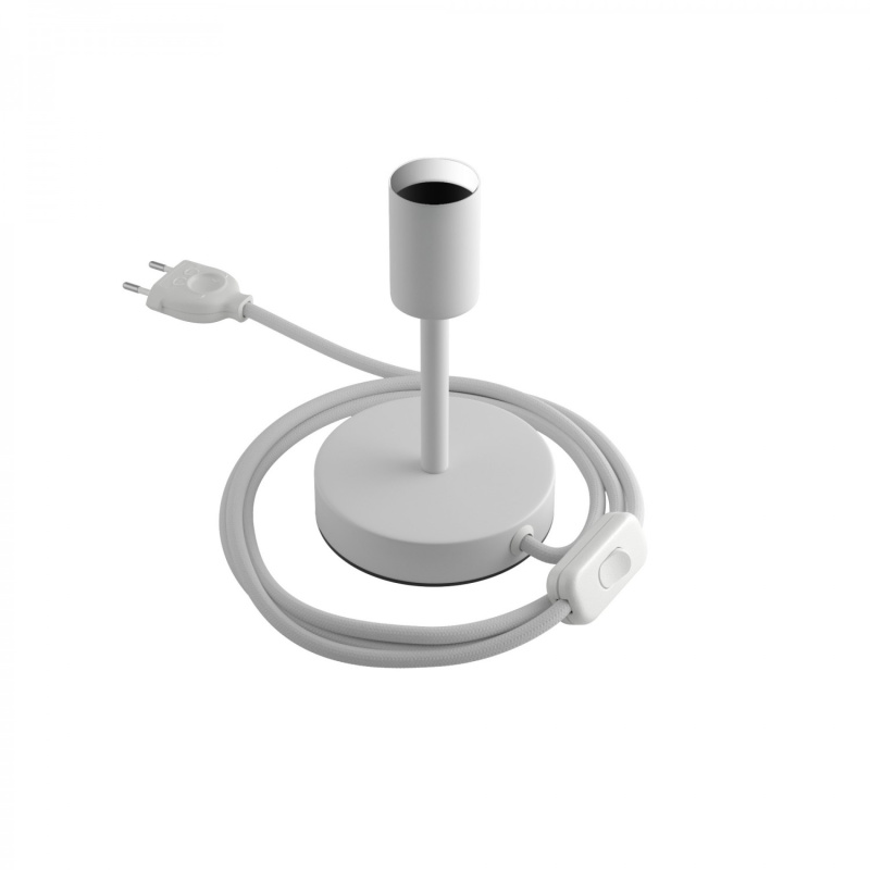creative cables Kovová stolní lampa Alzaluce Velikost: 10 cm, Barva: Matná bílá