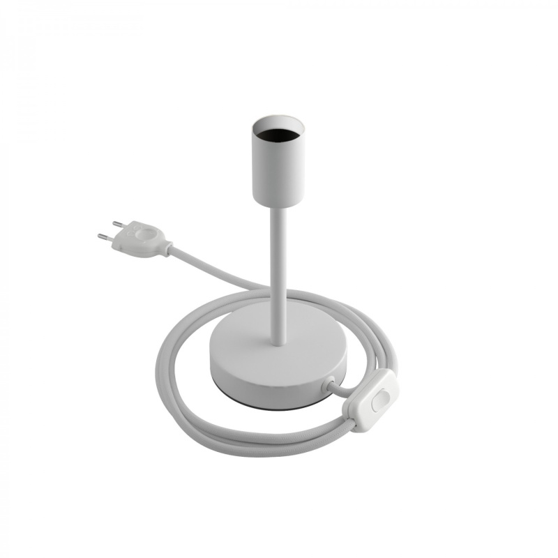 creative cables Kovová stolní lampa Alzaluce Velikost: 15 cm, Barva: Matná bílá