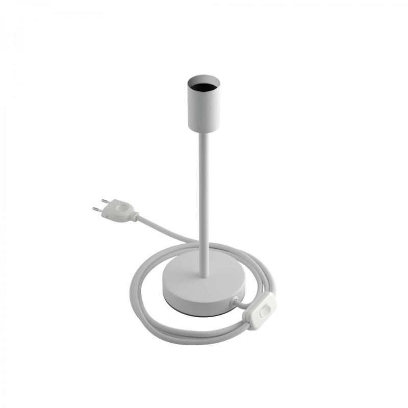 creative cables Kovová stolní lampa Alzaluce Velikost: 25 cm, Barva: Matná bílá
