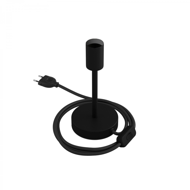 creative cables Kovová stolní lampa Alzaluce Velikost: 15 cm, Barva: Matná černá