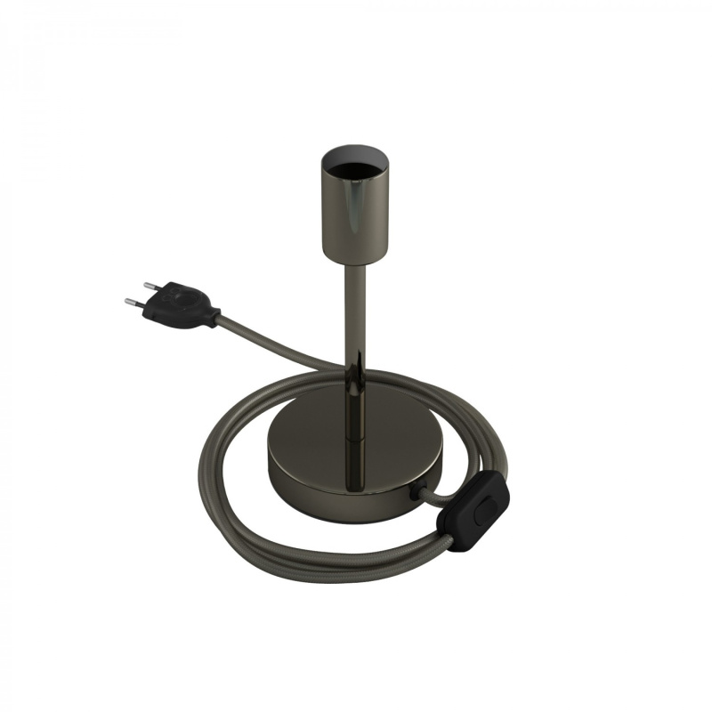 creative cables Kovová stolní lampa Alzaluce Velikost: 15 cm, Barva: Černá Perleť