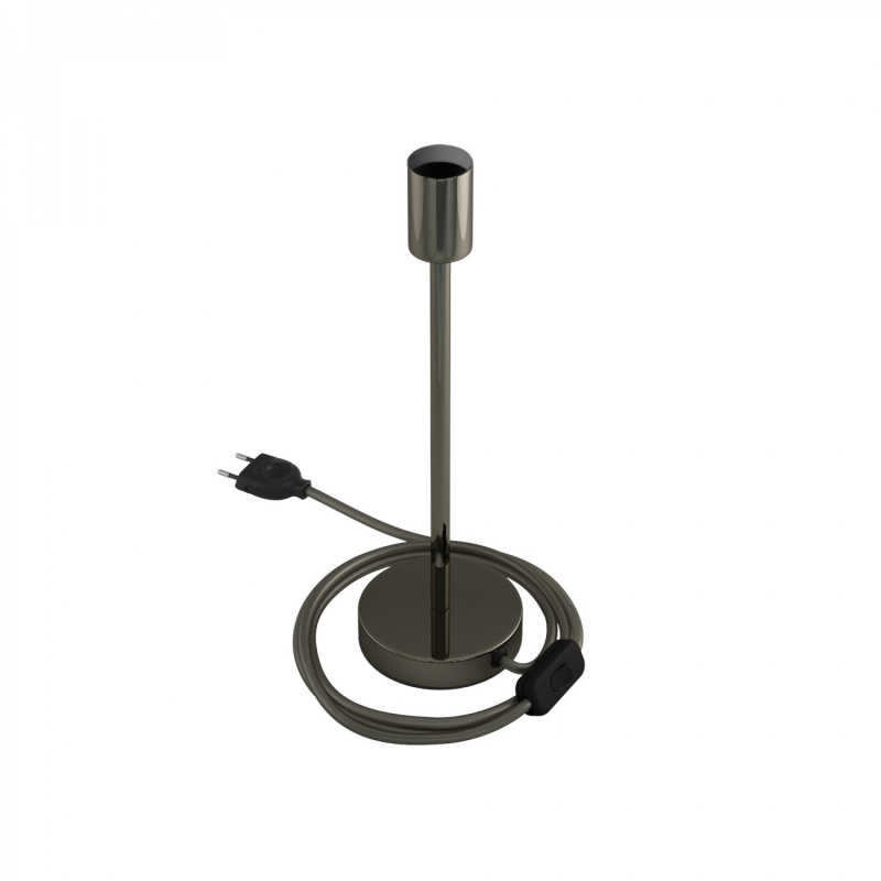 creative cables Kovová stolní lampa Alzaluce Velikost: 30 cm, Barva: Černá Perleť