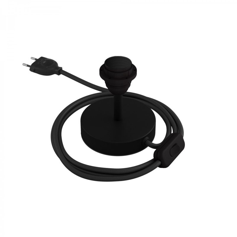 creative cables Kovová stolní lampa Alzaluce pro stínidlo Velikost: 5 cm, Barva: Matná černá