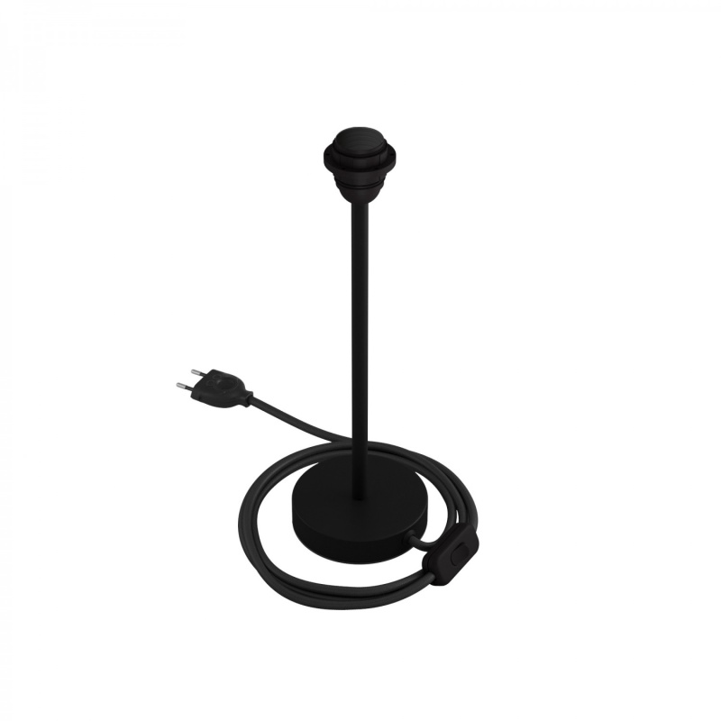creative cables Kovová stolní lampa Alzaluce pro stínidlo Velikost: 30 cm, Barva: Matná černá