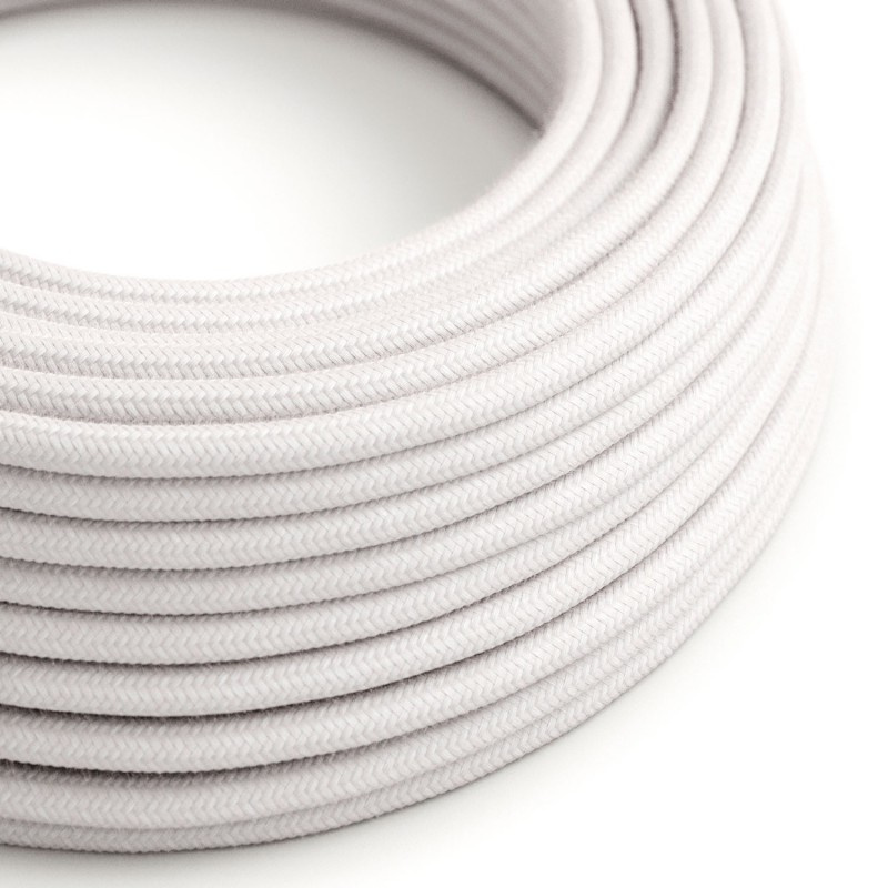 creative cables Bavlněný textilní elektrický kabel, RC16 světle růžový Počet žil: 3x0.75