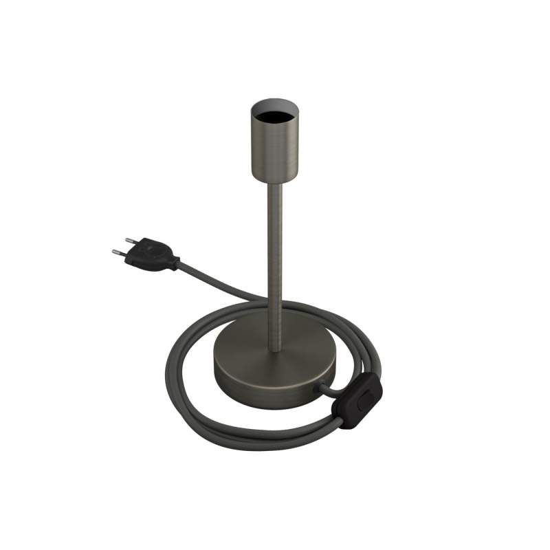 creative cables Kovová stolní lampa Alzaluce Velikost: 20 cm, Barva: Matný chrom