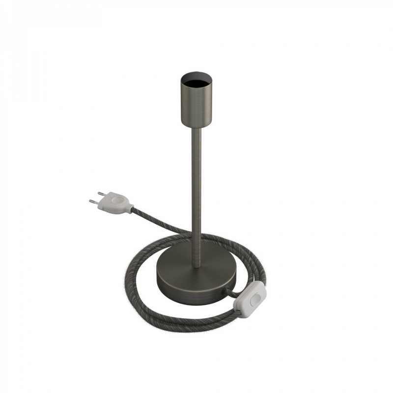 creative cables Kovová stolní lampa Alzaluce Velikost: 25 cm, Barva: Matný chrom