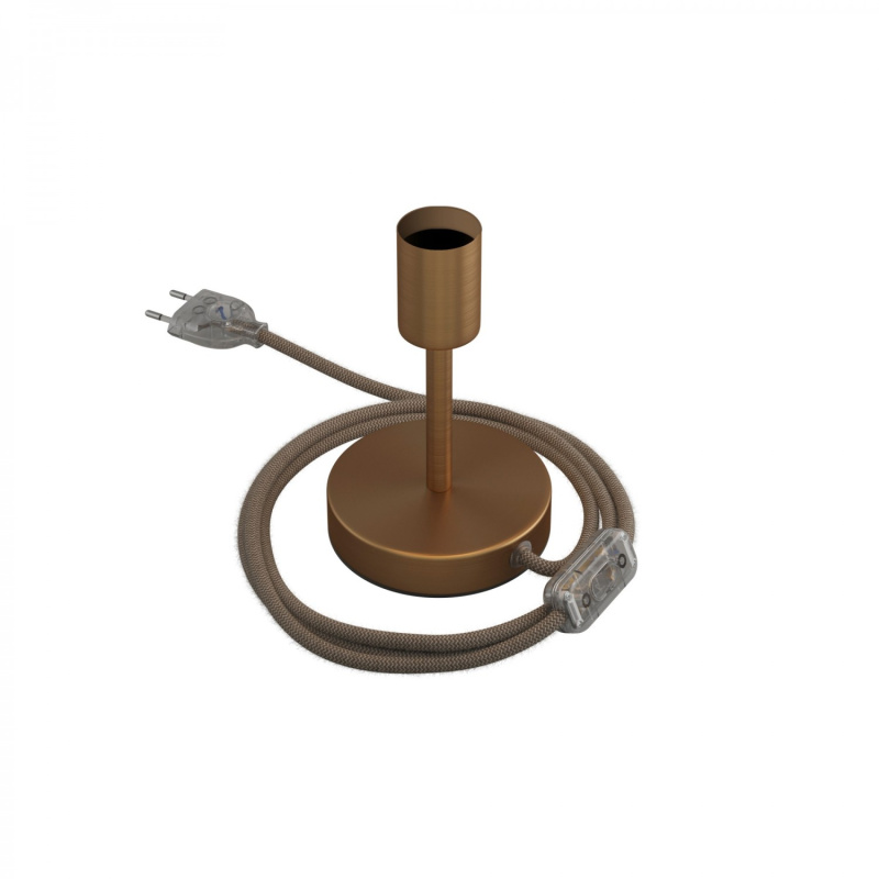 creative cables Kovová stolní lampa Alzaluce Velikost: 10 cm, Barva: Matný bronz