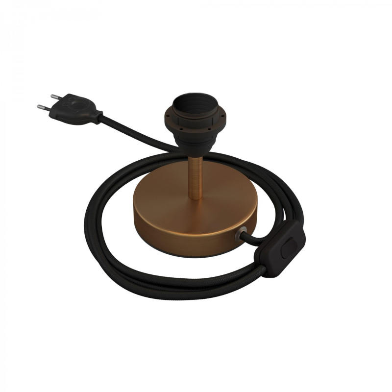 creative cables Kovová stolní lampa Alzaluce pro stínidlo Velikost: 5 cm, Barva: Matný bronz