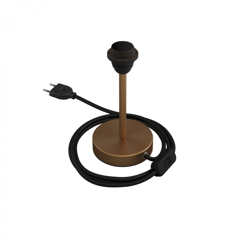 creative cables Kovová stolní lampa Alzaluce pro stínidlo Velikost: 15 cm, Barva: Matný bronz