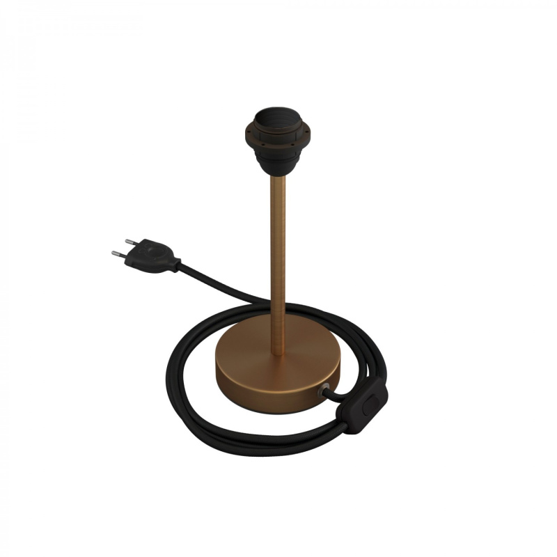 creative cables Kovová stolní lampa Alzaluce pro stínidlo Velikost: 20 cm, Barva: Matný bronz