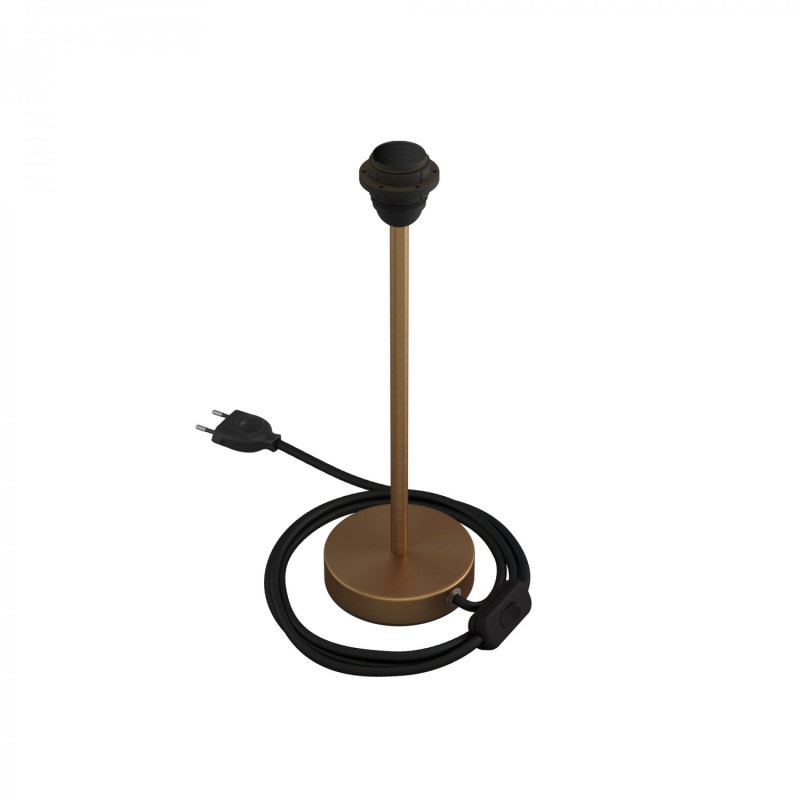 creative cables Kovová stolní lampa Alzaluce pro stínidlo Velikost: 30 cm, Barva: Matný bronz