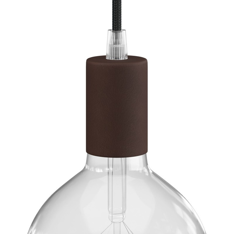 creative cables Válcová kovová objímka E27 v sadě Barva komponentu: Rezavá, Kabelová průchodka: Kuželová