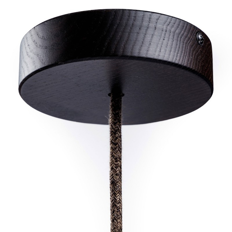 creative cables Dřevěný stropní baldachýn - 1 otvor Barva komponentu: Efekt Wenge