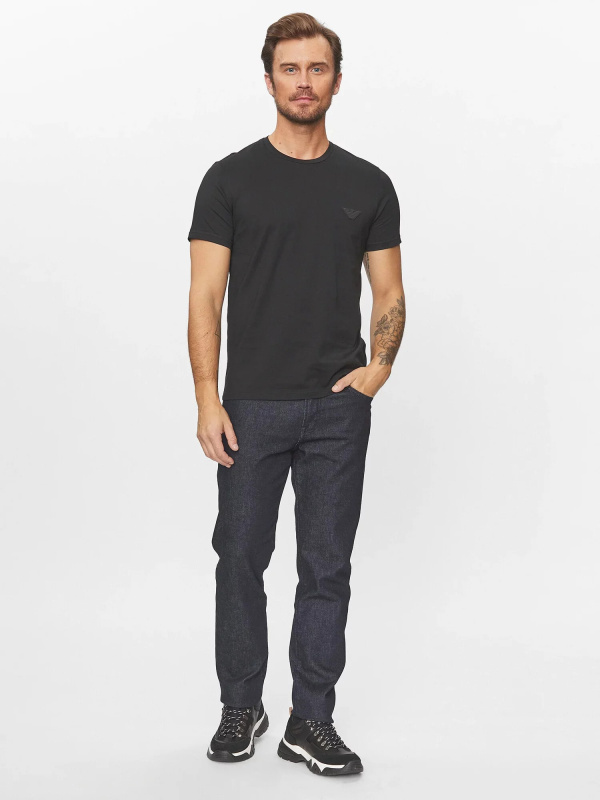 Pánské tričko 110853 3f755 00020 černé - Emporio Armani L