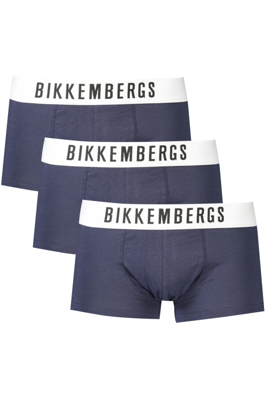 3PACK Pánské boxerky Bikkembergs tmavě modré Velikost: S