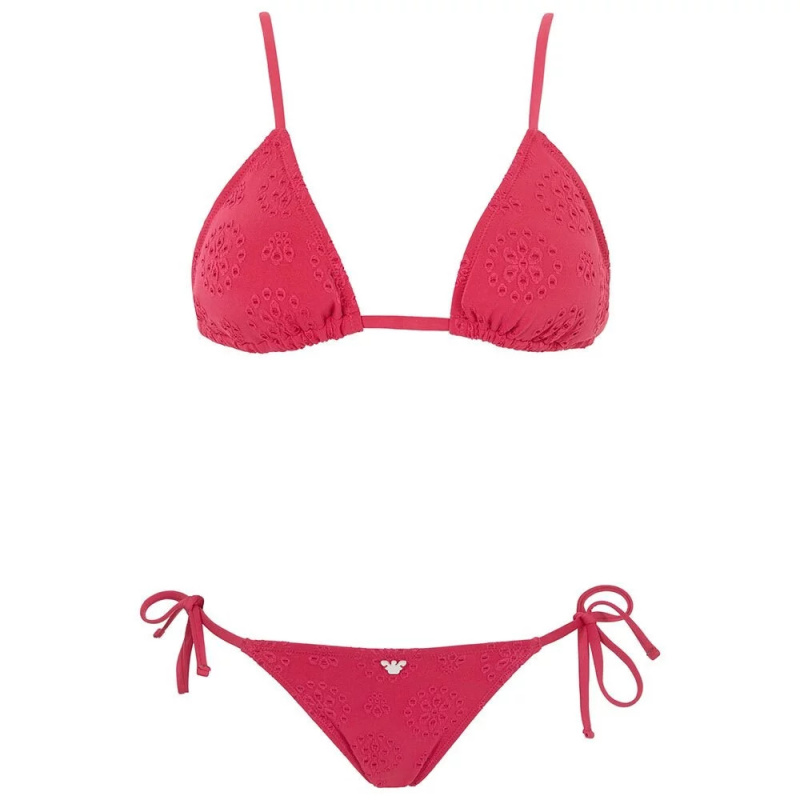 Dámské dvoudílné plavky 262616 4R323 01975 malinové - Emporio Armani M