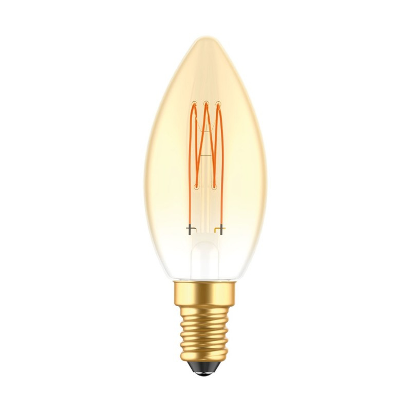 creative cables LED zlatá žárovka C51 Carbon 3,5W E14 stmívatelná 2700K