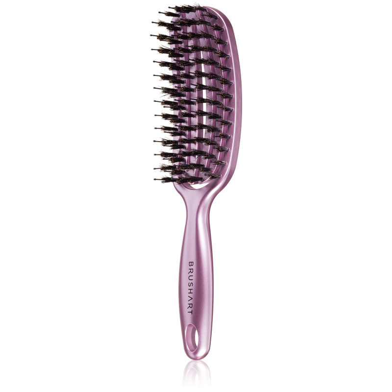 BrushArt Hair Ventilační kartáč s kančími štětinami S 1 ks Metallic Pink