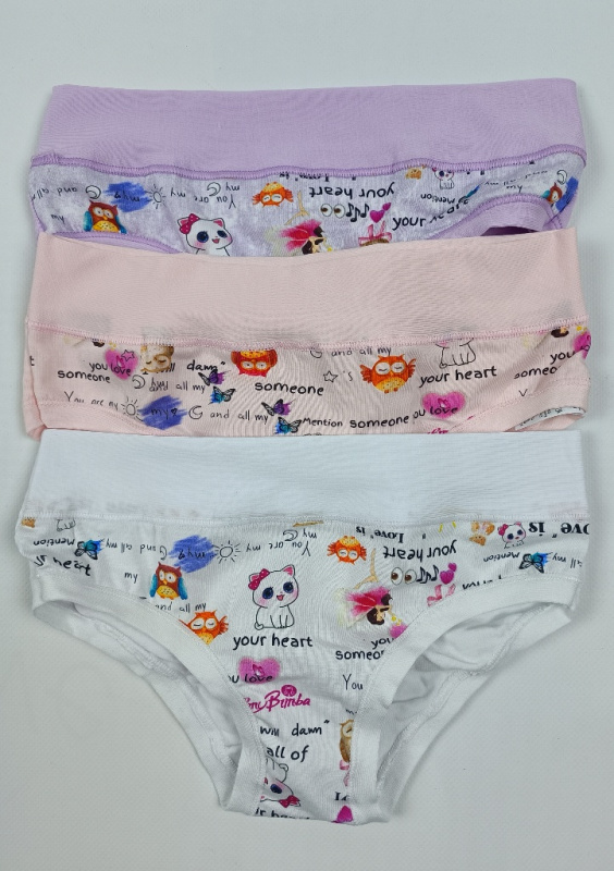 Emy Dívčí kalhotky Emybimba B/2990 Barva: Vícebarevná, Velikost: 3