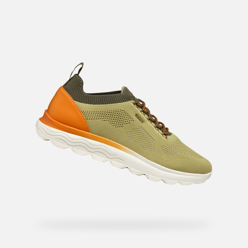 Světle zelené pánské tenisky Geox Spherica - Pánské