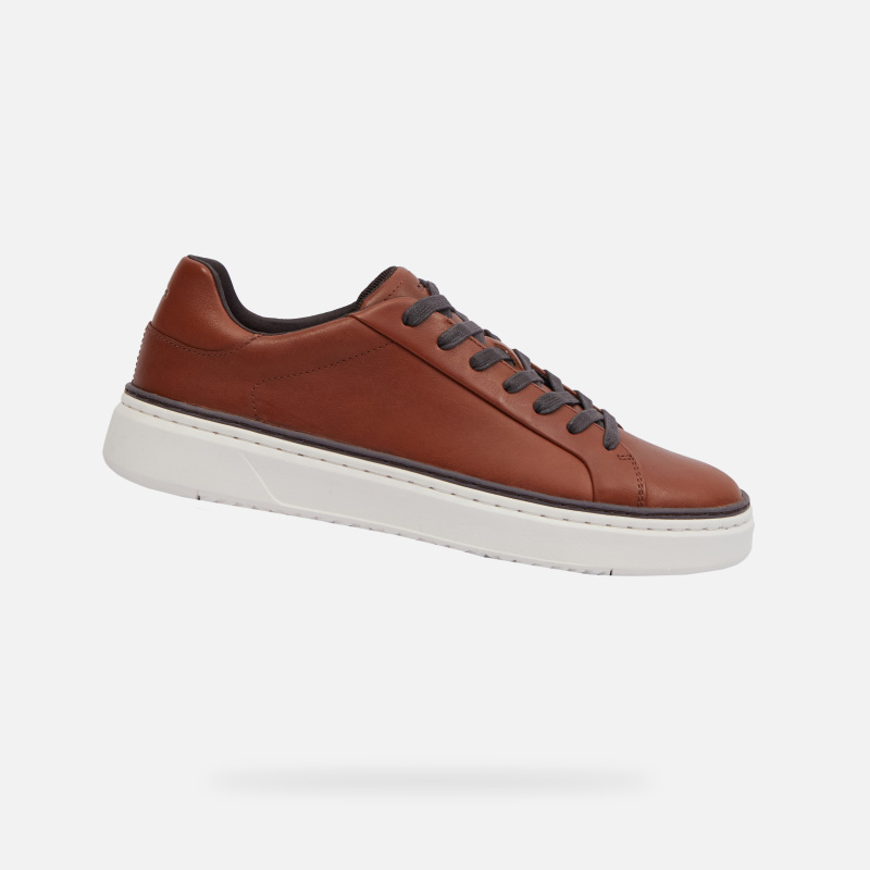 Hnědé pánské tenisky Geox Zackerty - Pánské