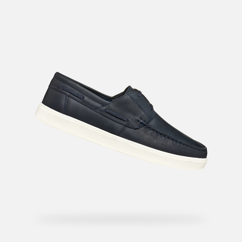 Tmavě modré pánské mokasíny Geox Avola