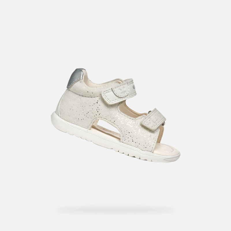 Bílé dětské sandálky Geox