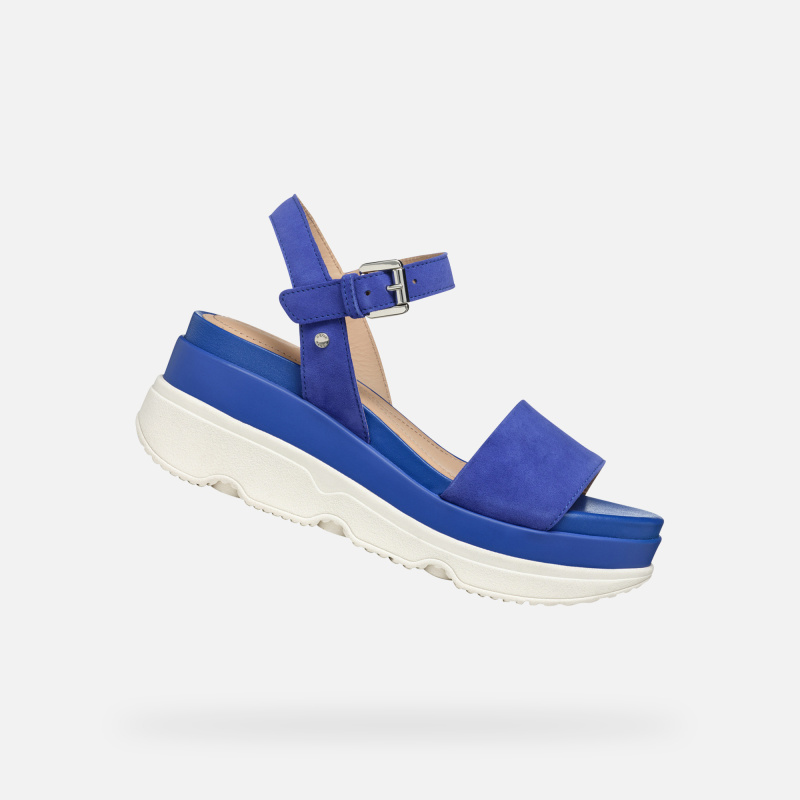 Modré dámské sandály Geox Gardenia - Dámské