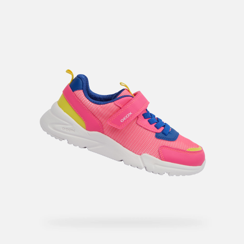 Růžové dívčí tenisky Geox Loftus - Holky