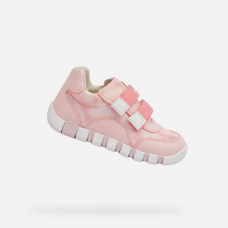 Růžové dívčí boty Geox Iupidoo