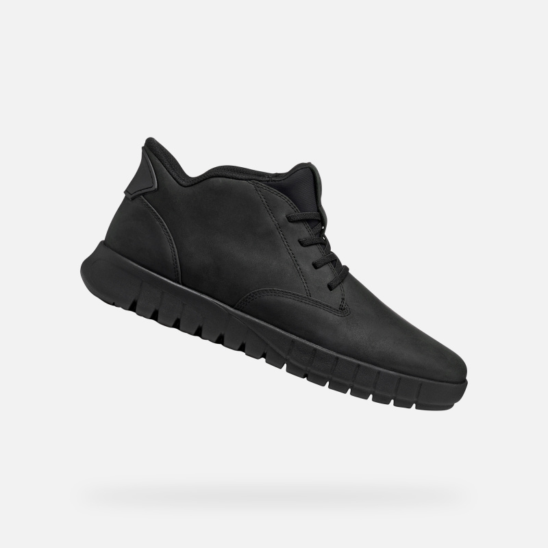 Černá pánská kotníková obuv Geox Flextride Plus - Pánské