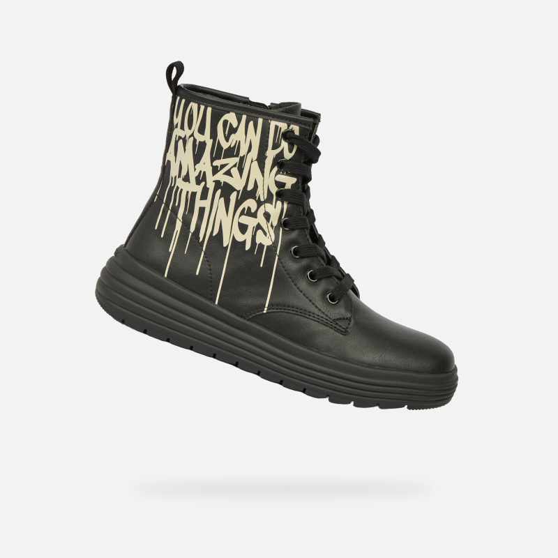 Dívčí kotníková obuv geox phaolae girl černá 30