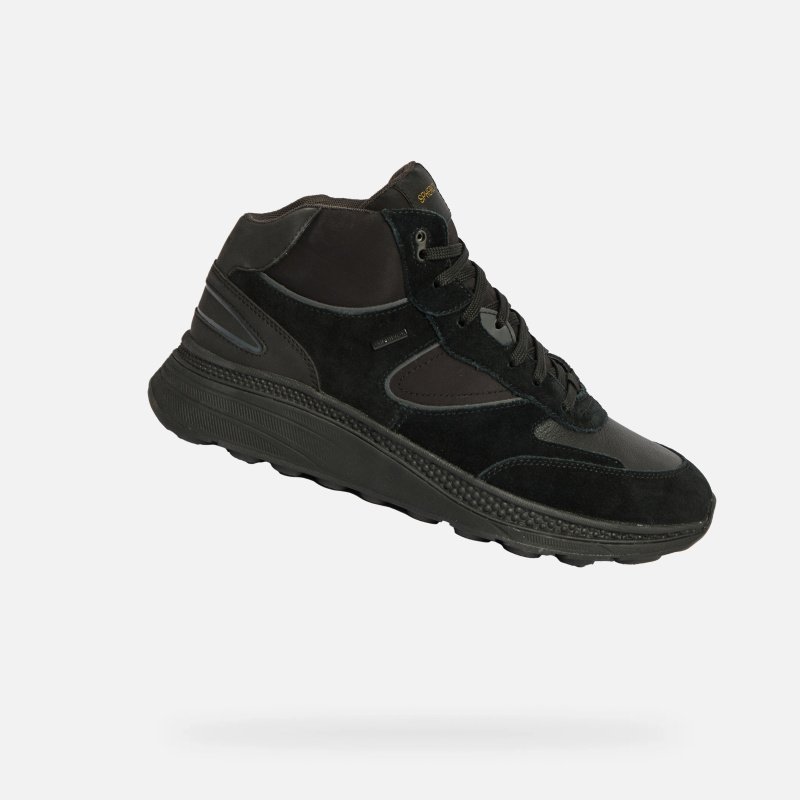 Černá pánská kotníková obuv Geox Spherica Actif X1 - Pánské