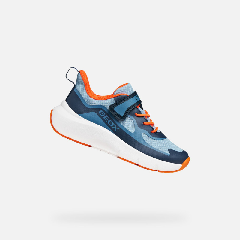 Chlapecké tenisky geox pro-ran modrá/oranžová 36