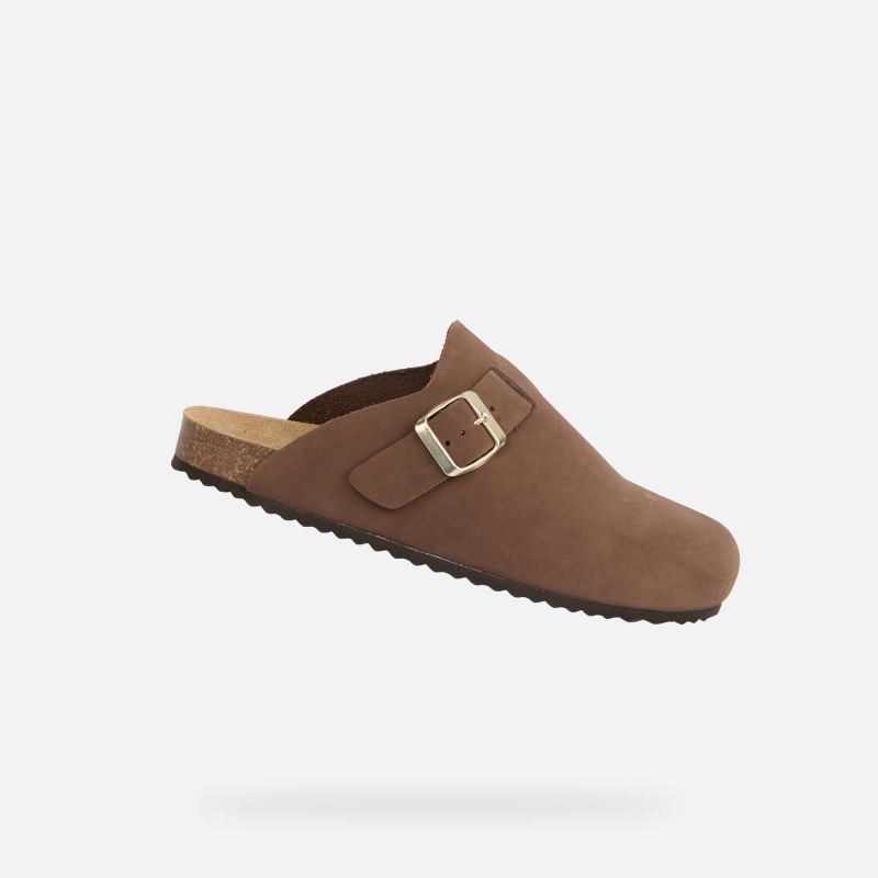 Hnědé dámské sandály Geox Brionia