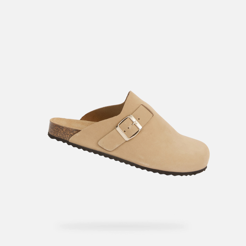 Béžové dámské sandály Geox Brionia