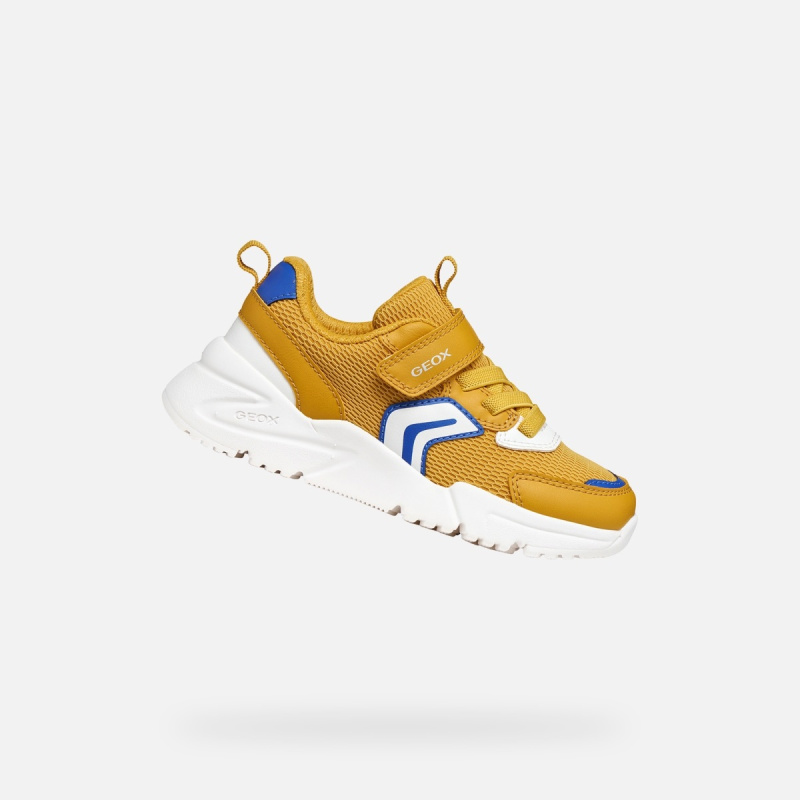 Žluté chlapecké tenisky Geox Loftus