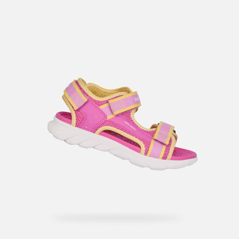 Růžové dětské sandály Geox Airadyum