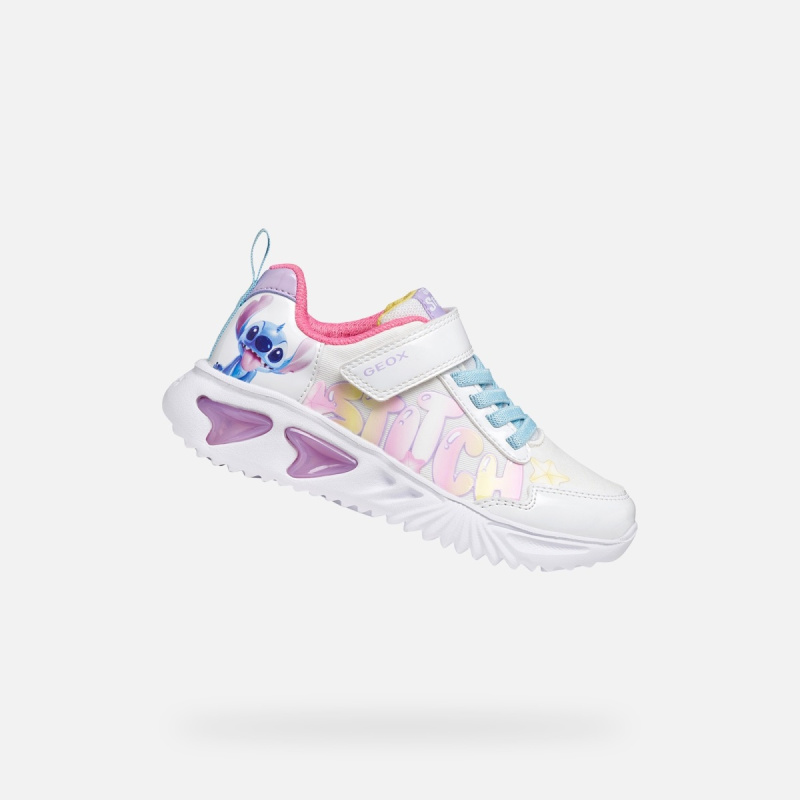Bílé dívčí tenisky Geox Assister