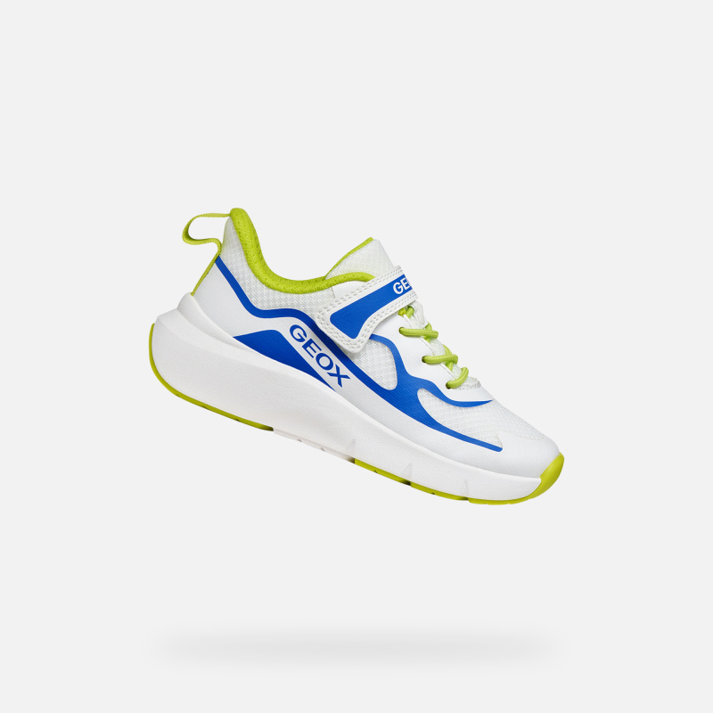 Bílé chlapecké tenisky Geox Pro-Ran - Kluci