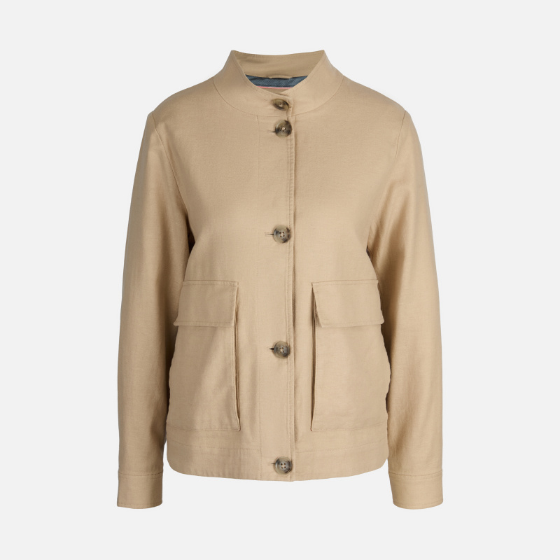 Béžová dámská bunda Geox Maddalusia