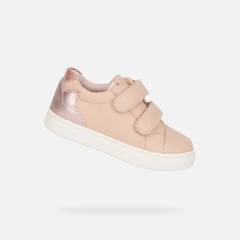 Růžové dívčí tenisky Geox Nashik