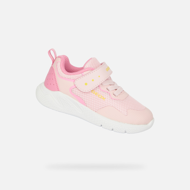 Světle růžové tenisky pro dívky Geox Sprintye
