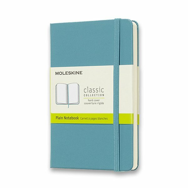 Zápisník Moleskine - tvrdé desky, S, čistý tyrkysový
