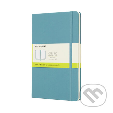 Zápisník Moleskine - tvrdé desky, L, čistý tyrkysový