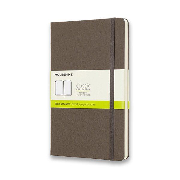 Moleskine - hnedý zápisník (stredný, čistý)